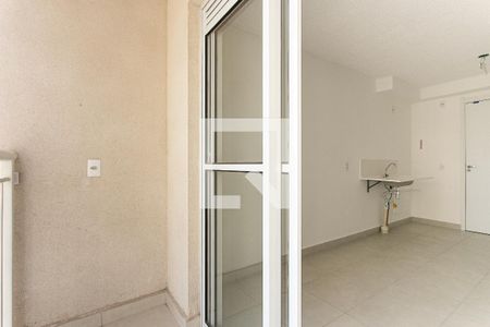 Varanda da Sala/Cozinha de apartamento para alugar com 1 quarto, 27m² em Penha de França, São Paulo