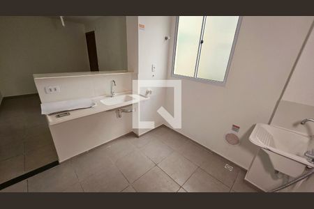 Cozinha e Área de Serviço de apartamento para alugar com 2 quartos, 39m² em Lorena Park, Goiânia