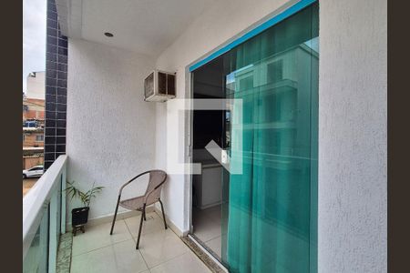 Varanda do Quarto de apartamento para alugar com 1 quarto, 45m² em Recreio dos Bandeirantes, Rio de Janeiro