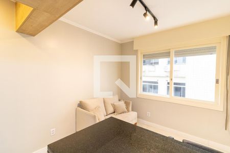 Sala/Cozinha de kitnet/studio para alugar com 1 quarto, 30m² em Cidade Baixa, Porto Alegre