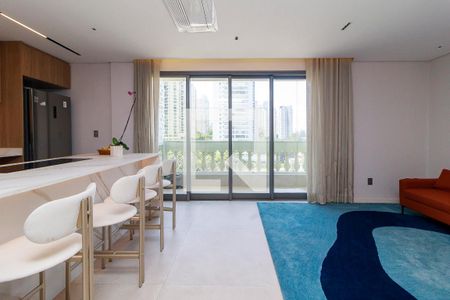 Sala de apartamento para alugar com 4 quartos, 136m² em Campo Belo, São Paulo