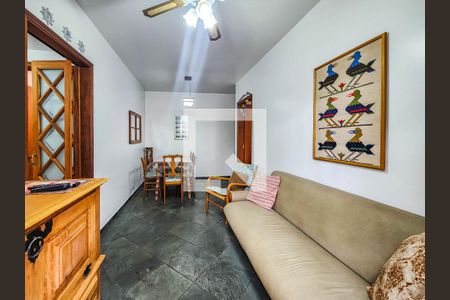 Sala de apartamento para alugar com 1 quarto, 76m² em Embaré, Santos