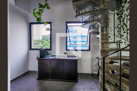 Detalhe Sala de apartamento para alugar com 1 quarto, 68m² em Boqueirão, Santos