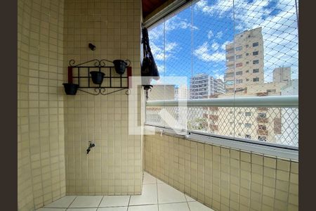 Varanda da Sala/Cozinha de apartamento para alugar com 2 quartos, 80m² em Guilhermina, Praia Grande
