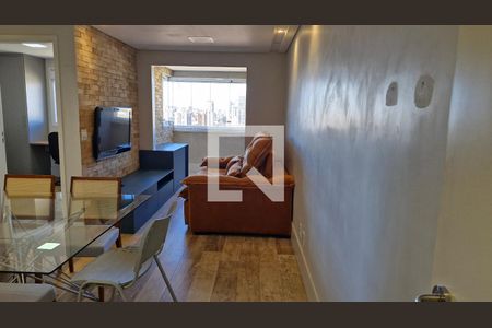 Sala de apartamento para alugar com 2 quartos, 52m² em Vila Scarpelli, Santo André