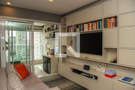 Sala de apartamento à venda com 2 quartos, 62m² em Jardim Caravelas, São Paulo