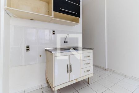 Cozinha de kitnet/studio para alugar com 1 quarto, 25m² em Campos Elíseos, São Paulo