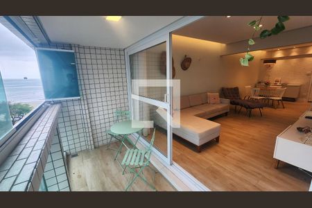 Detalhe Sala de apartamento para alugar com 1 quarto, 68m² em Boqueirão, Santos