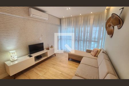 Sala de apartamento para alugar com 1 quarto, 68m² em Boqueirão, Santos