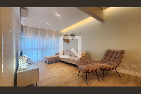 Sala de apartamento para alugar com 1 quarto, 68m² em Boqueirão, Santos