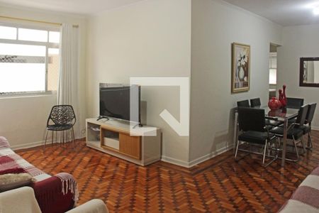 Sala de apartamento para alugar com 3 quartos, 153m² em Gonzaga, Santos