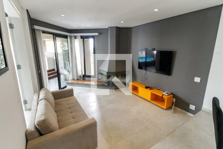 Sala de apartamento para alugar com 1 quarto, 80m² em Morumbi, São Paulo