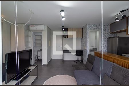 Sala de apartamento à venda com 1 quarto, 44m² em Campo Belo, São Paulo
