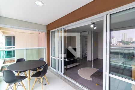 Varanda de apartamento à venda com 1 quarto, 44m² em Campo Belo, São Paulo