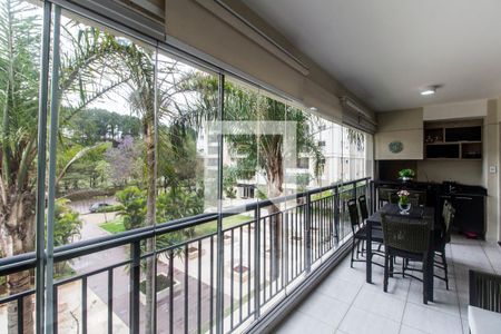 Varanda gourmet de apartamento à venda com 2 quartos, 144m² em Alphaville, Santana de Parnaíba