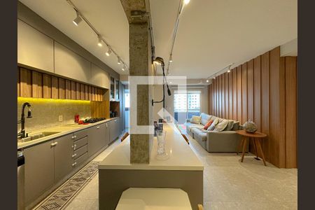 Sala/Cozinha de apartamento à venda com 3 quartos, 94m² em Água Branca, São Paulo