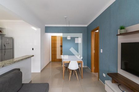 Sala de apartamento para alugar com 1 quarto, 53m² em Guilhermina, Praia Grande