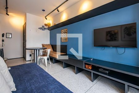 Sala/Cozinha de apartamento para alugar com 1 quarto, 43m² em Jardim Paulista, São Paulo