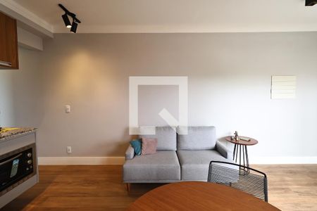 Sala de apartamento para alugar com 1 quarto, 47m² em Jardim, Santo André