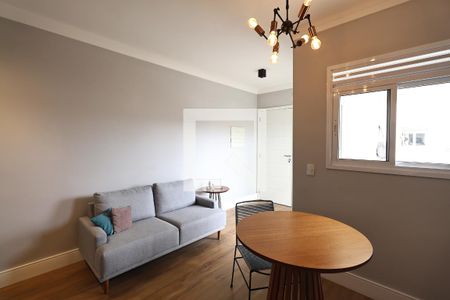 Sala de apartamento para alugar com 1 quarto, 47m² em Jardim, Santo André