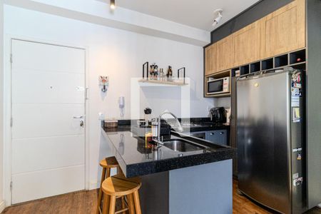 Cozinha de apartamento à venda com 1 quarto, 35m² em Campos Elíseos, São Paulo