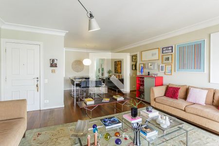 Sala de apartamento à venda com 4 quartos, 180m² em Moema, São Paulo