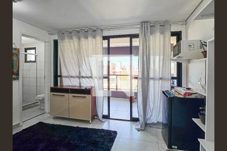 Sala de apartamento para alugar com 1 quarto, 76m² em Embaré, Santos