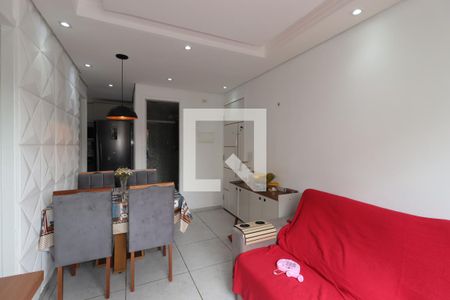 Sala de apartamento à venda com 2 quartos, 50m² em Vila Lutécia, Santo André