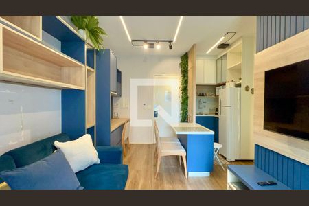 Sala de kitnet/studio para alugar com 1 quarto, 40m² em Cerqueira César, São Paulo