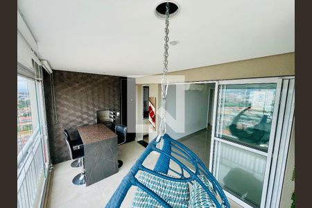Varanda da Sala de apartamento para alugar com 3 quartos, 94m² em Jardim Santa Mena, Guarulhos