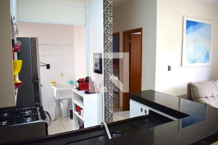 Sala/Cozinha de apartamento para alugar com 2 quartos, 50m² em Residencial Greenville, Ribeirão Preto