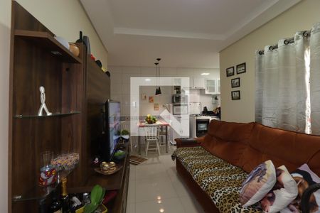 Sala de apartamento à venda com 2 quartos, 54m² em Vila Valparaíso, Santo André