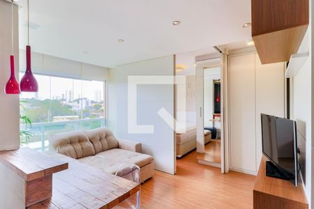 Sala de apartamento para alugar com 1 quarto, 38m² em Santo Amaro, São Paulo