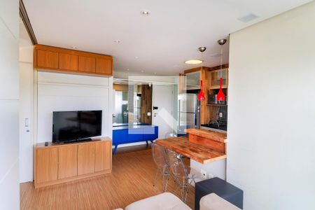 Sala de apartamento para alugar com 1 quarto, 38m² em Santo Amaro, São Paulo