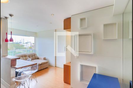 Sala de apartamento para alugar com 1 quarto, 38m² em Santo Amaro, São Paulo