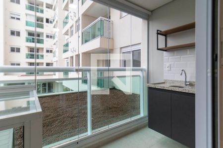 Varanda da Sala de apartamento para alugar com 1 quarto, 42m² em Barra Funda, São Paulo