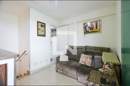 Sala da cobertura de apartamento à venda com 3 quartos, 160m² em Calafate, Belo Horizonte