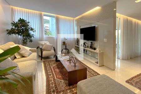 Sala de Estar de apartamento à venda com 3 quartos, 160m² em Anchieta, Belo Horizonte