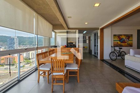 Varanda da Sala de apartamento para alugar com 3 quartos, 137m² em Balneario Cidade Atlantica, Guarujá