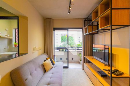 Sala de apartamento para alugar com 2 quartos, 42m² em Cidade Monções, São Paulo