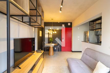 Sala de apartamento para alugar com 2 quartos, 42m² em Cidade Monções, São Paulo
