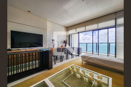 Sala de apartamento para alugar com 1 quarto, 85m² em Boqueirão, Santos