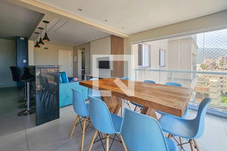 Varanda Sala de apartamento para alugar com 2 quartos, 65m² em Parque Enseada, Guarujá