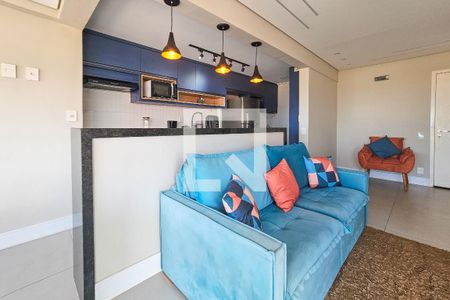 Sala de apartamento para alugar com 2 quartos, 65m² em Parque Enseada, Guarujá