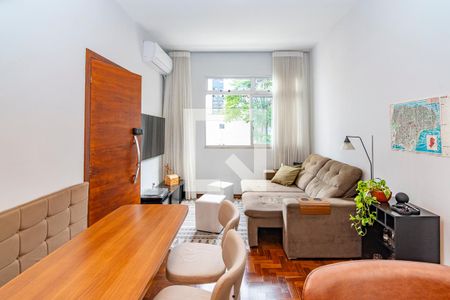 Sala de apartamento à venda com 2 quartos, 80m² em Funcionários, Belo Horizonte