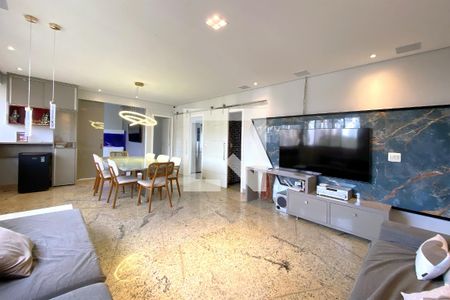 Sala de apartamento à venda com 3 quartos, 126m² em Sion, Belo Horizonte