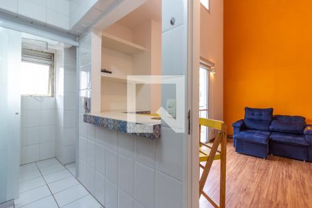 Cozinha e Área de Serviço de apartamento para alugar com 1 quarto, 46m² em Pinheiros, São Paulo