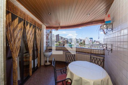 VARANDA de apartamento à venda com 4 quartos, 145m² em Serra, Belo Horizonte