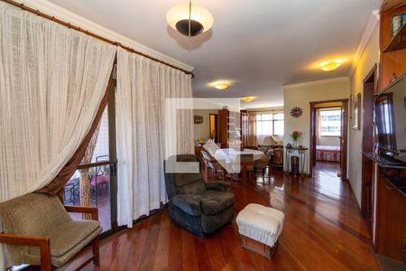 SALA de apartamento à venda com 4 quartos, 145m² em Serra, Belo Horizonte