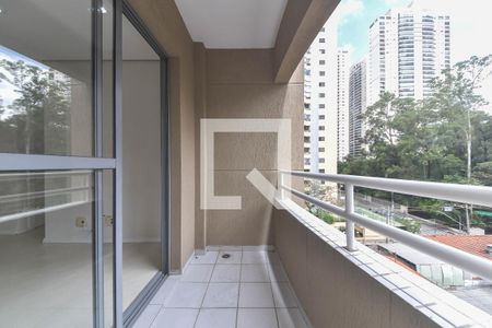 Varanda de apartamento à venda com 1 quarto, 40m² em Brooklin, São Paulo